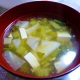カブと豆腐のスープ